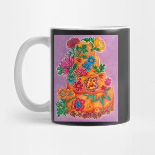 Orange Cake on Lavendar Mug